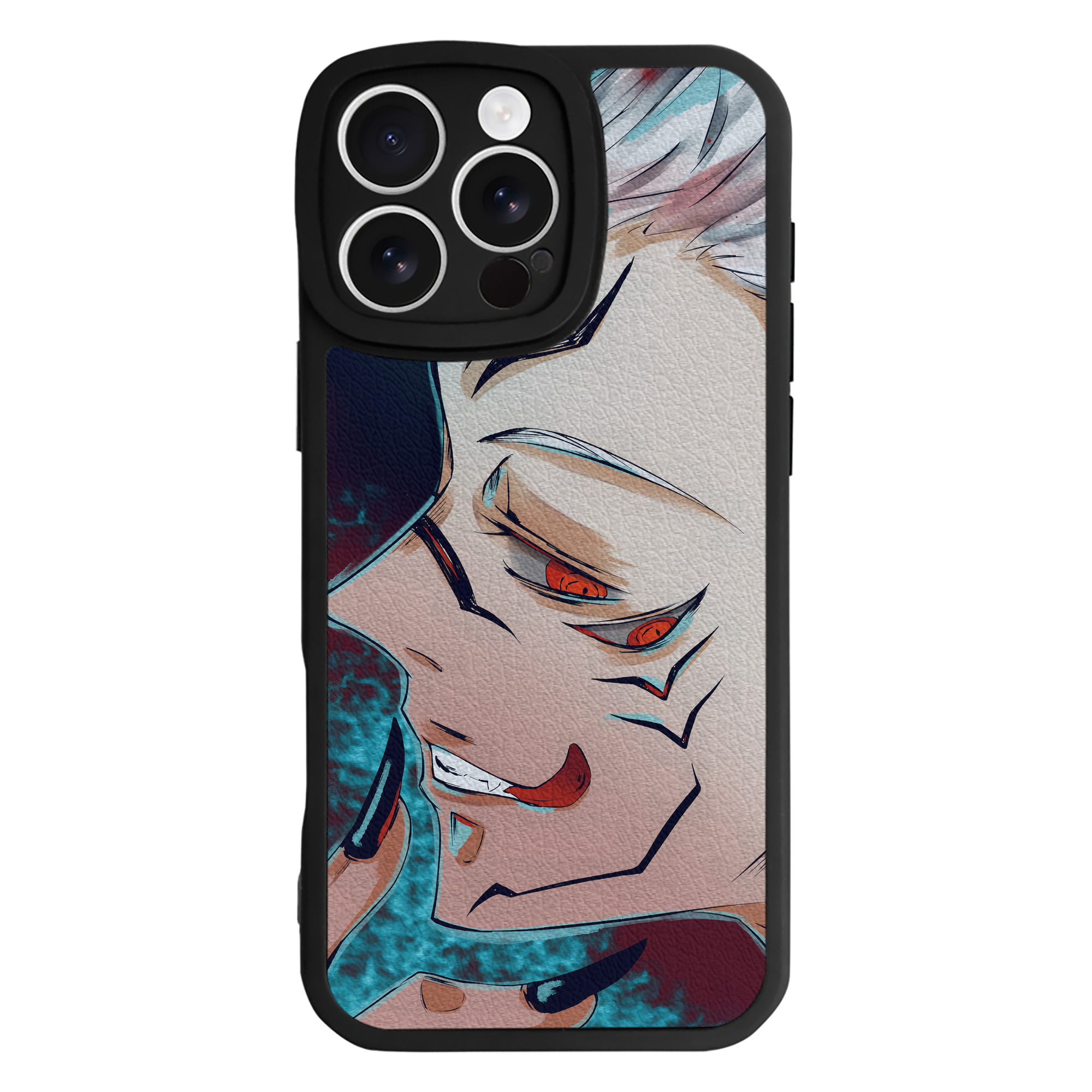 （画像用） 呪術廻戦 Jujutsu Kaisen 【iPhone 16シリーズ対応】シリコンスマホケース（レザー調） 材質：シリコン